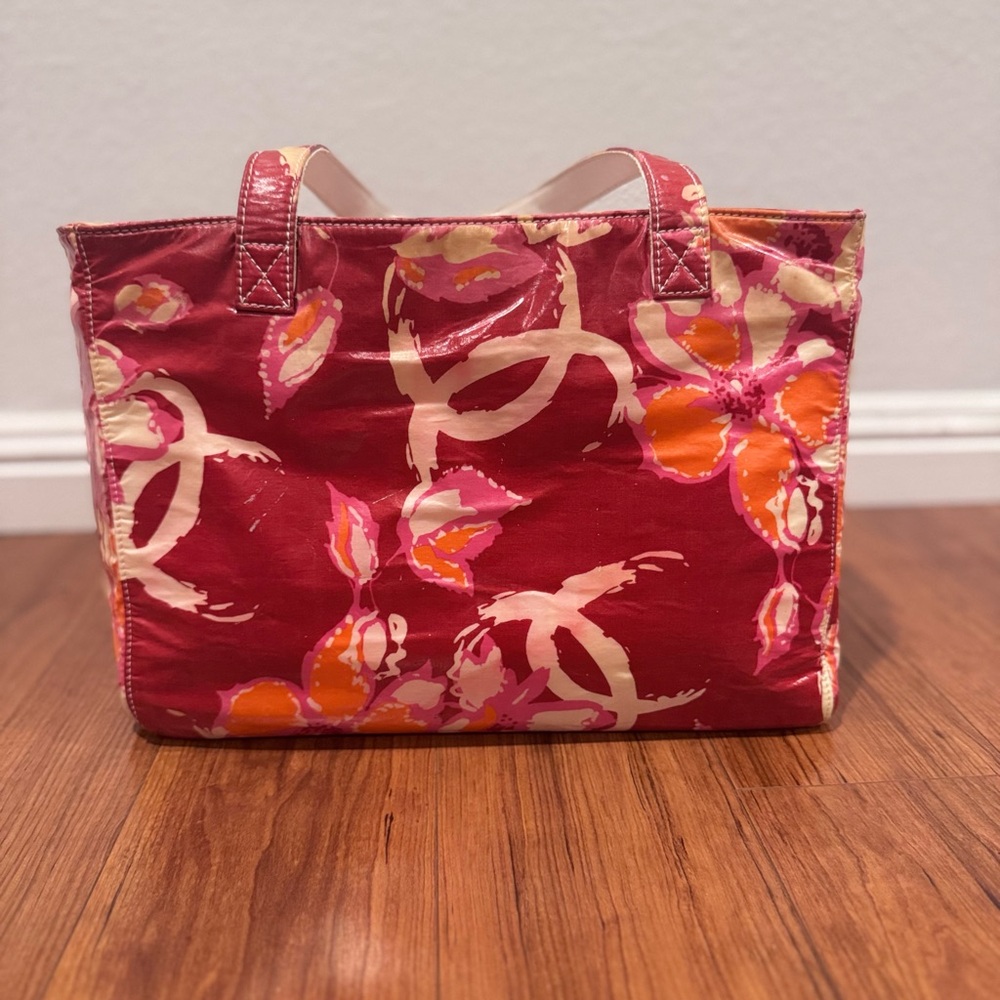 RARE CHANEL Floral Nylon Tote – Vintage 2000–2002 (Made in Italy)